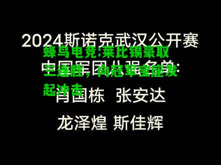 蜂鸟电竞:莱比锡豪取三连胜，向冠军宝座发起冲击